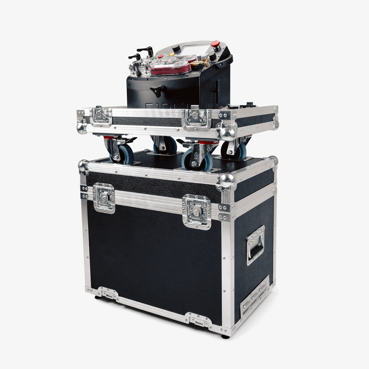 Fibernet Einblasgerät Geniale: Koffer als Werkbank