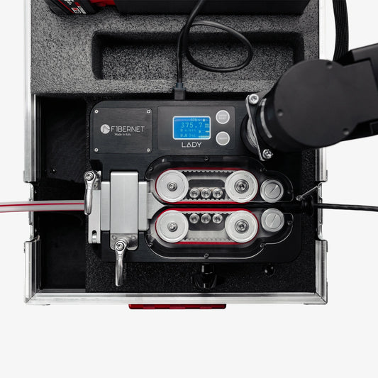 Fibernet Einblasgerät LADY Elektromotor: Ansicht von Oben