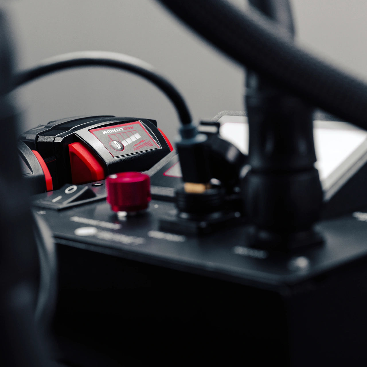 Fibernet Einblasgerät LADY Elektromotor: Detailansicht Akku-Packs