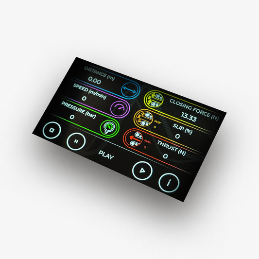 Fibernet Einblasgerät OPERA mit Pneumatikmotor 900 N: Ansicht Display