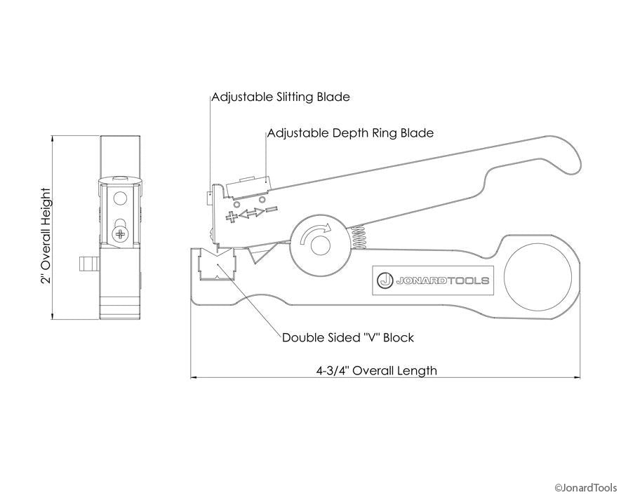 Jonard Kabelabisolier- und Ringwerkzeug CSR-1575: Grundinfos
