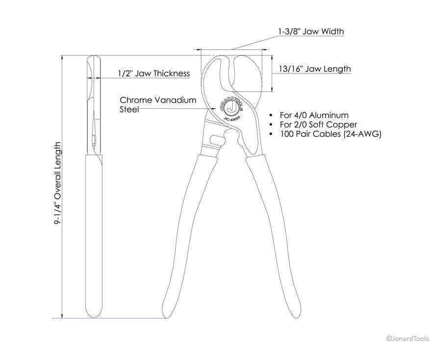Jonard JIC-63050 Kabelschneider