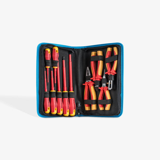 Jonard TK-110INS – Werkzeugkit: 11 Stk. isolierte Schraubenzieher, Seitenschneider und Zangen