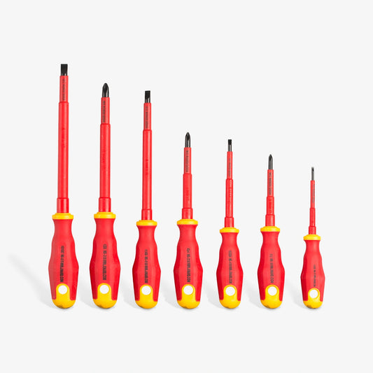 Jonard TK-70INS – Werkzeugkit: 7 Stk. isolierte Schraubenzieher (Kreuz + Schlitz)