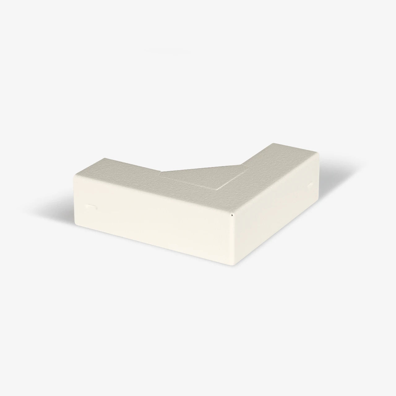 KWS Eckverbinder 2×45 Grad für höhere Biegeradien für Kabelkanal Metall 20 × 20: Ansicht Aussen