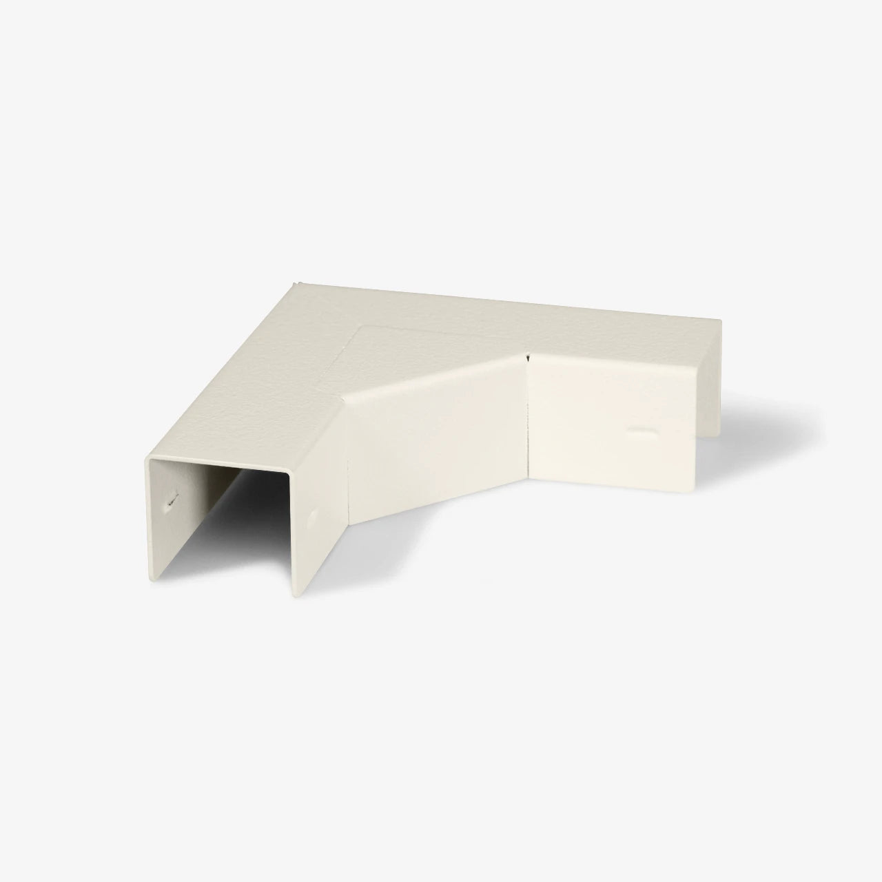 KWS Eckverbinder 2×45 Grad für höhere Biegeradien für Kabelkanal Metall 20 × 20, RAL 9010