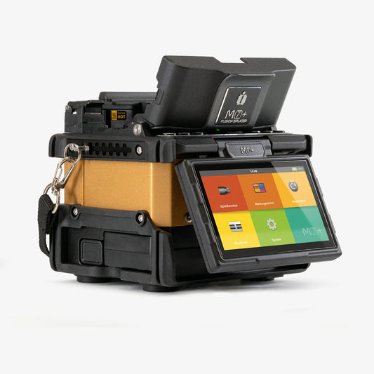 M7+ Spleißgerät mit geöffneter Abdeckung