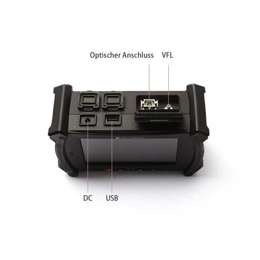 Mini 2 OTDR: Übersicht der Anschlüsse