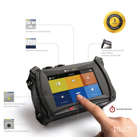 Mini 2 OTDR: Übersicht der Hauptmerkmale