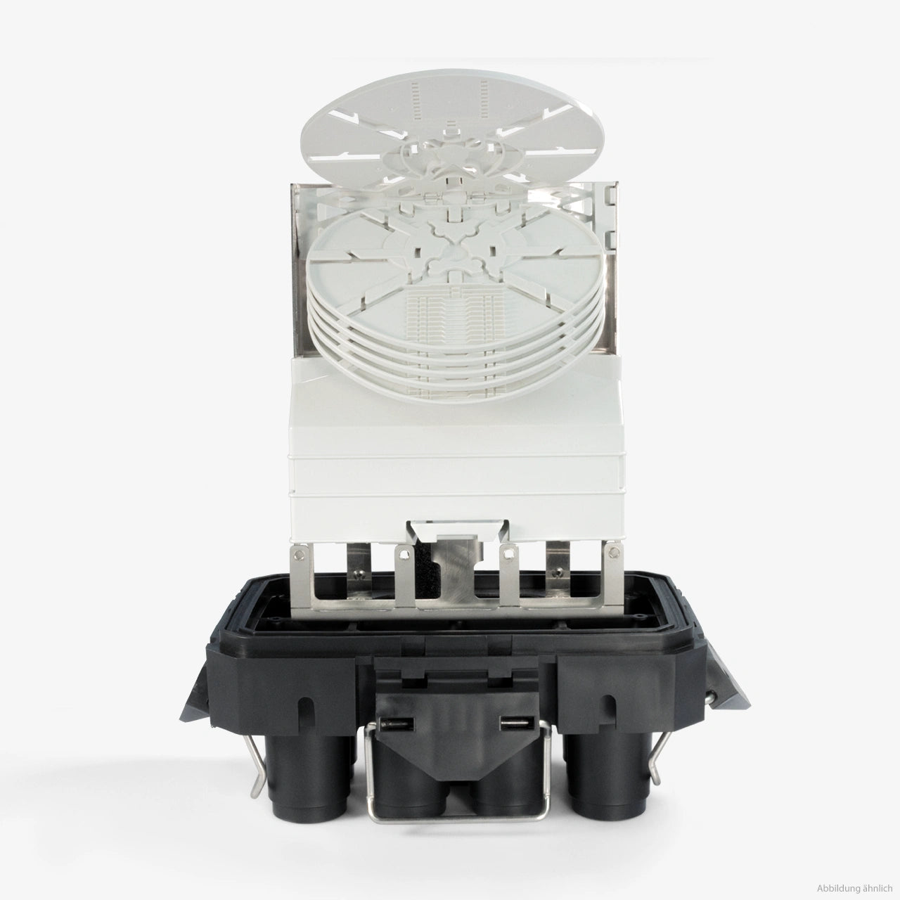 AMPHIBOX M – Muffe für 144 Fasern: Innenleben 1