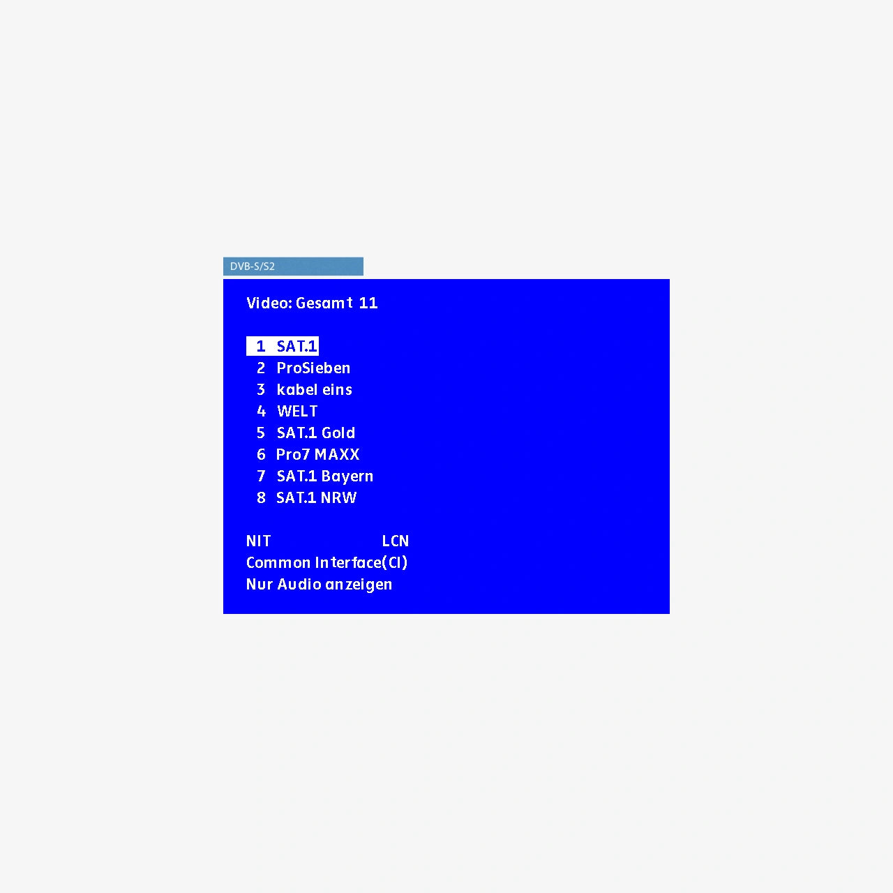 Option: DVB-S/S2 für AMA 310 Basis