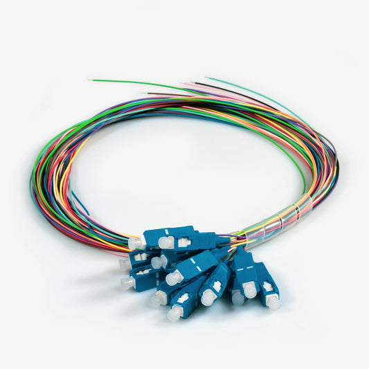 TKM Pigtailsatz OS2, SC/PC, 12-farbig