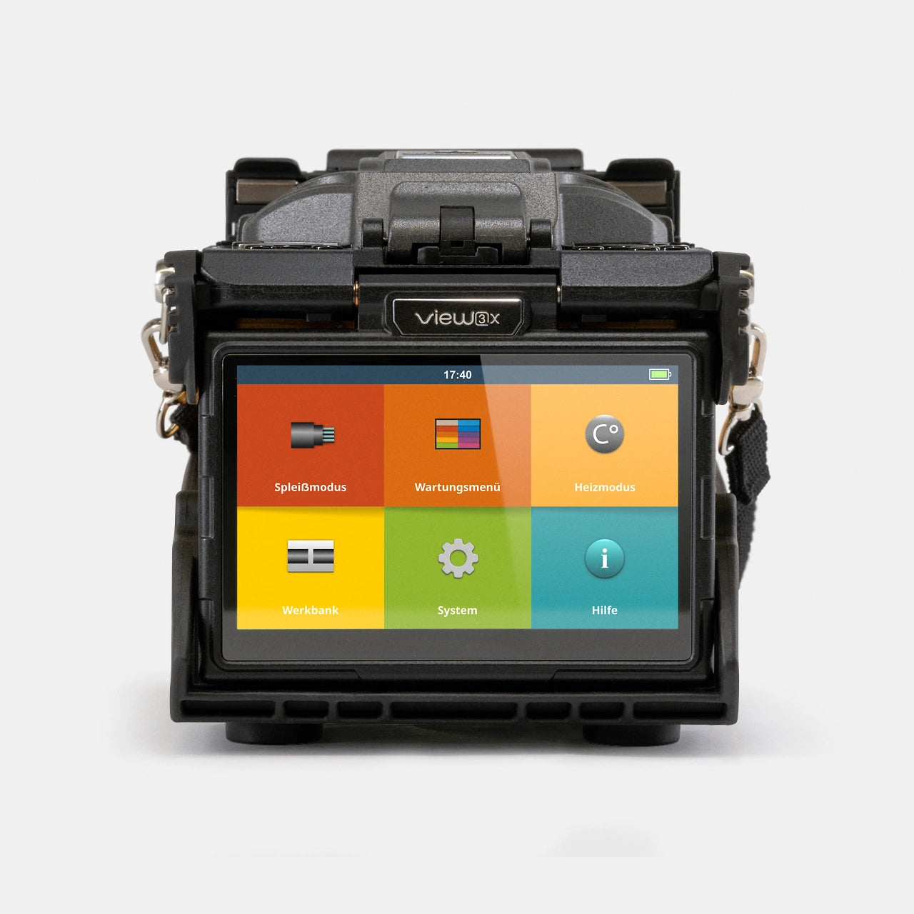 View 3X Spleißgerät: Frontansicht